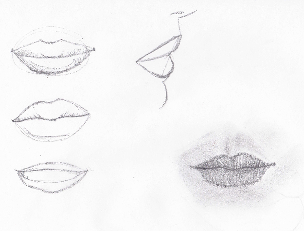 Sketch Tutorials: Lips (4 steps) by Laiany on DeviantArt